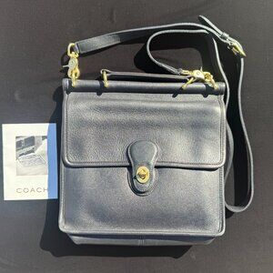 Vintage Coach Willis #9927 Top-Handle Crossbody Bag – Soft Supple Leather – 1996
